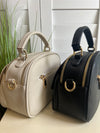 CRYST BAG FRNT ZIP RND MEDLLN