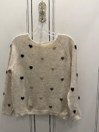 WINNI SWEATER KNIT L/S MULTI SHADE HEARTS