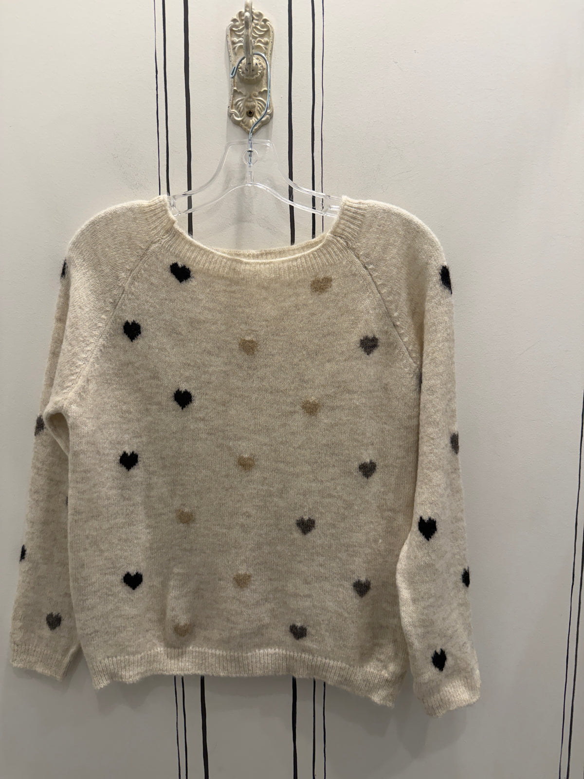 WINNI SWEATER KNIT L/S MULTI SHADE HEARTS