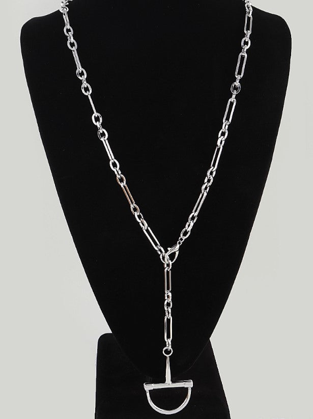 POLISHED LINK CHAIN DROP NECKLACE