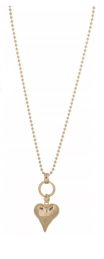 MERX NECKL SOLID HEART LONG