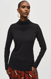 JOSEPH RIBKOFF JERSEY FITTED TURTLENECK