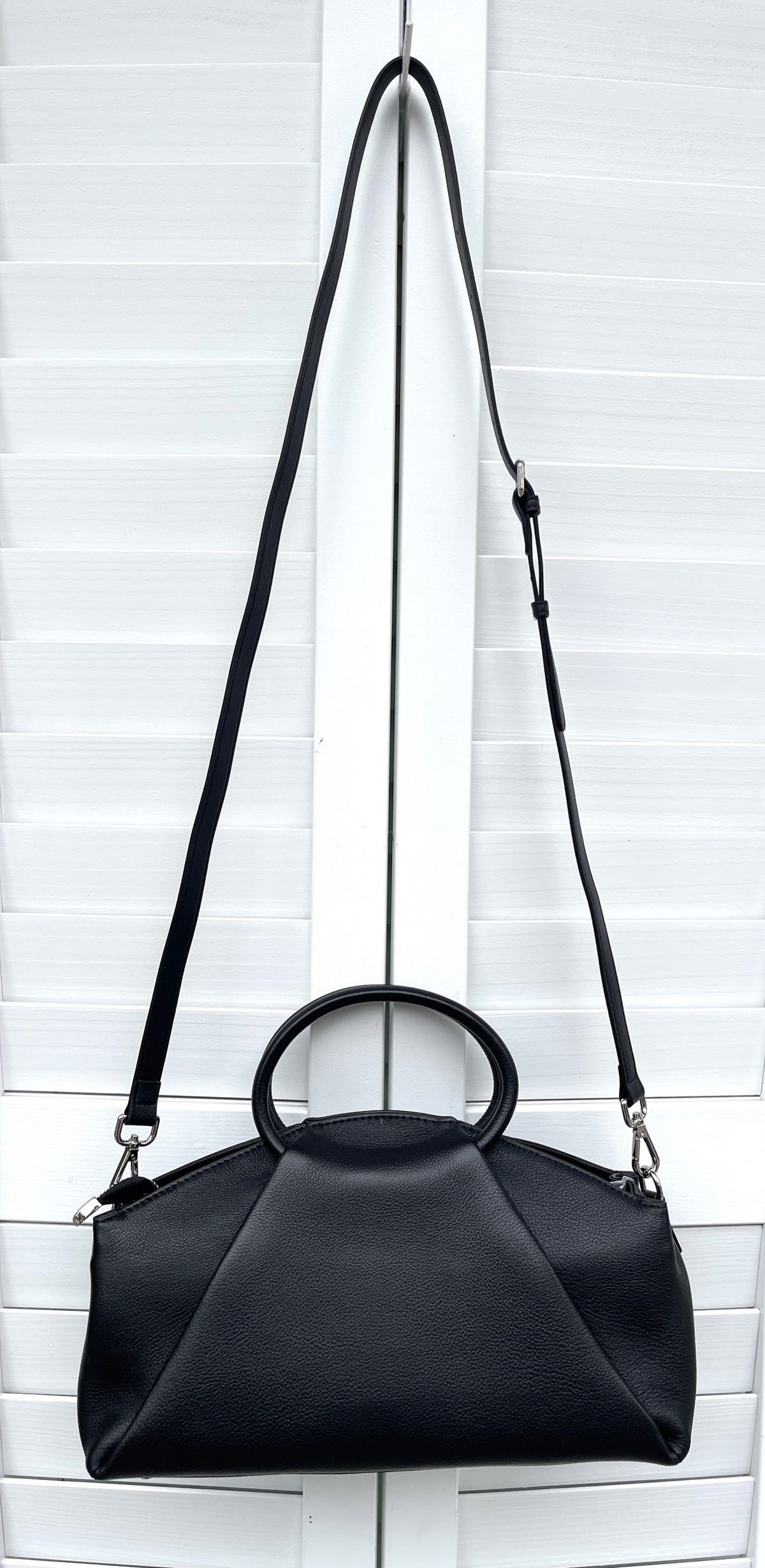 ITALIAN LEATHER FOLDOVER BAG