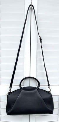 ITALIAN LEATHER FOLDOVER BAG
