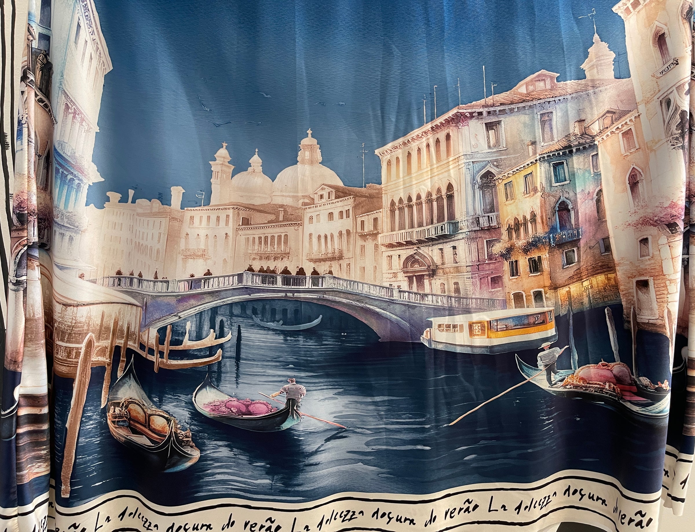 V NECK ABITO VENICE DRESS