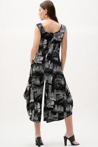 RIBKO JUMPSUIT SILKY KNIT CULOTTE