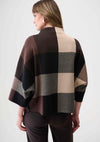 RIBKO SWEATER BRUSHED PLAID BOXY