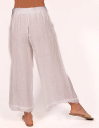 CATH PANT LINEN FRAYED EDGE