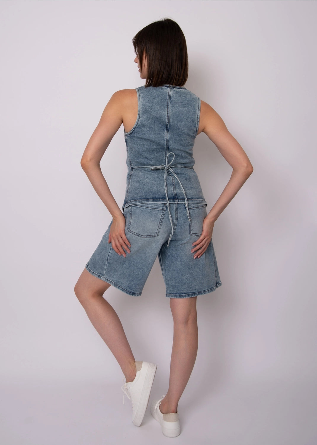 RD DENIM VEST BTTNS