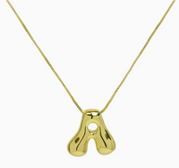 GROOVY BUBBLE INITIAL NECKLACE