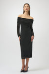 RIBKO DRESS OFF SHLDR STUDS