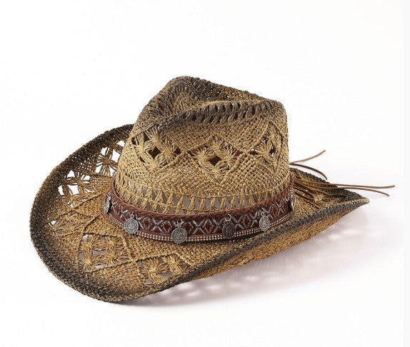 COWBOY SUN STRAW HAT