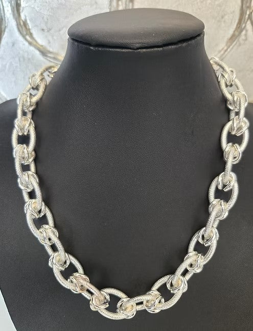 KBELL NECKL CHUNK TEXTURE LINK CHAIN