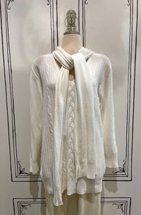 ETERN SWEATER BRAIDED KNIT W/SCARF