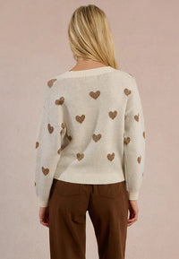 MOLLY KNIT HEART CARDIGAN