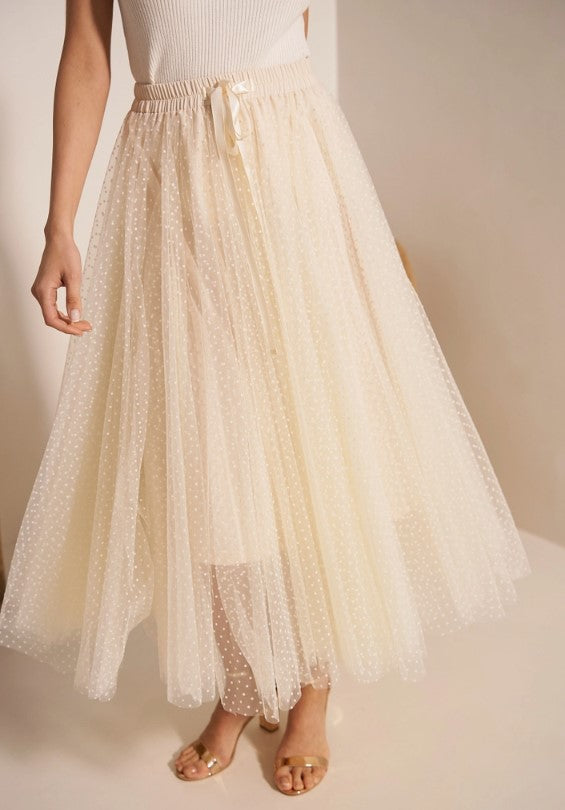 PLUMETIS TULLE SKIRT