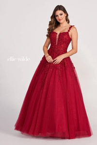 EW BGOWN TULLE PLUNGE