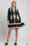 UM DRESS ABSTRACT PRINT MINI