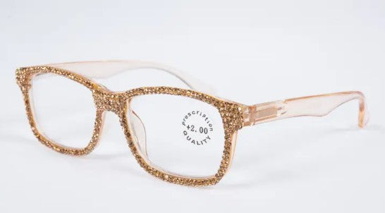 OLE READERS HANDMADE RHINESTONE RECTANGLE