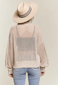 LIGHTWEIGHT FLORAL CARDIGAN