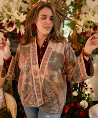 MARKET OF STARS CARDIGAN FLEECE KIMONO STYLE JACKET