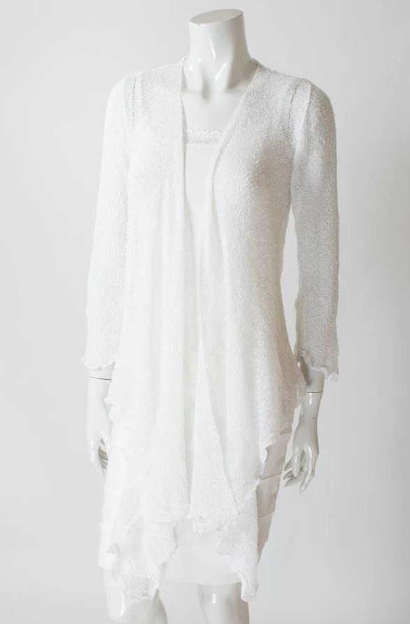 BLUE SKY LONG OPEN FRONT SWEATER