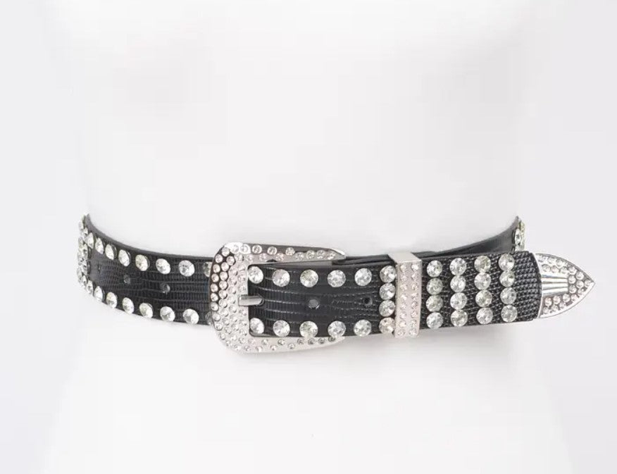 3AM BELT RHINESTONE MULTI METAL