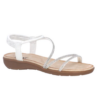 TAXI SANDAL RHINSTONE STRAP ELASTIC BACK
