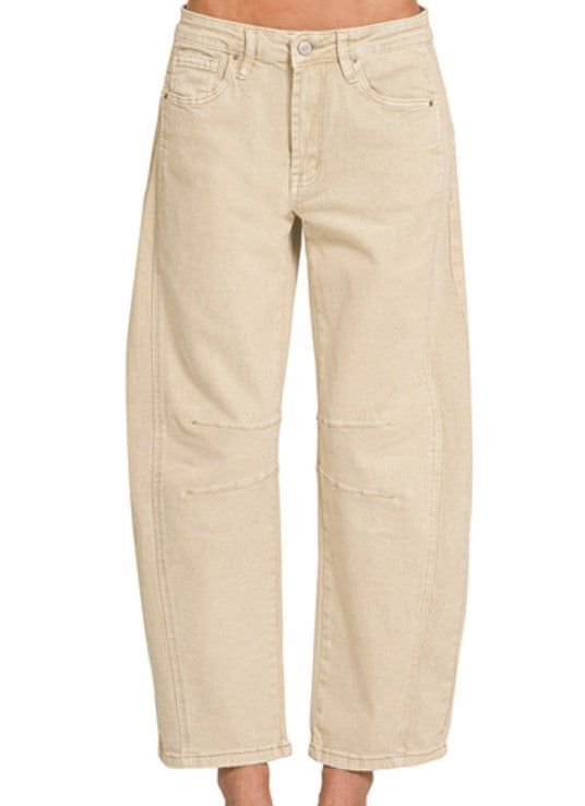 BARREL LEG DENIM PANT