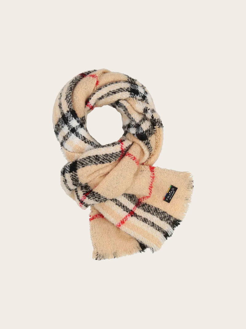FRAAS SCARF PLAID KNIT SCARF