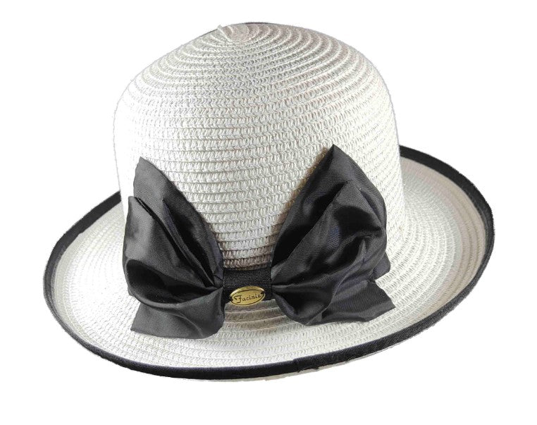 CASUAL FABRIC BAND BOW HAT