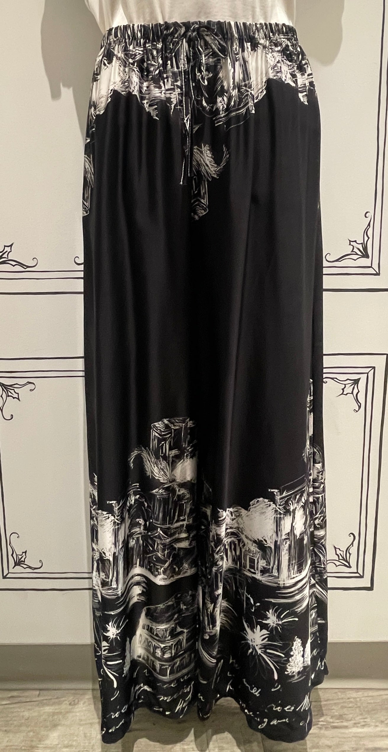 2 PIECE SET - 3/4 SLEEVE BUTTON UP WITH PULL ON PANTS