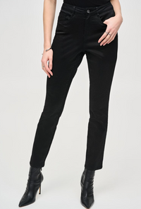 JOSEPH RIBKOFF DENIM FOILED PRINT PANT