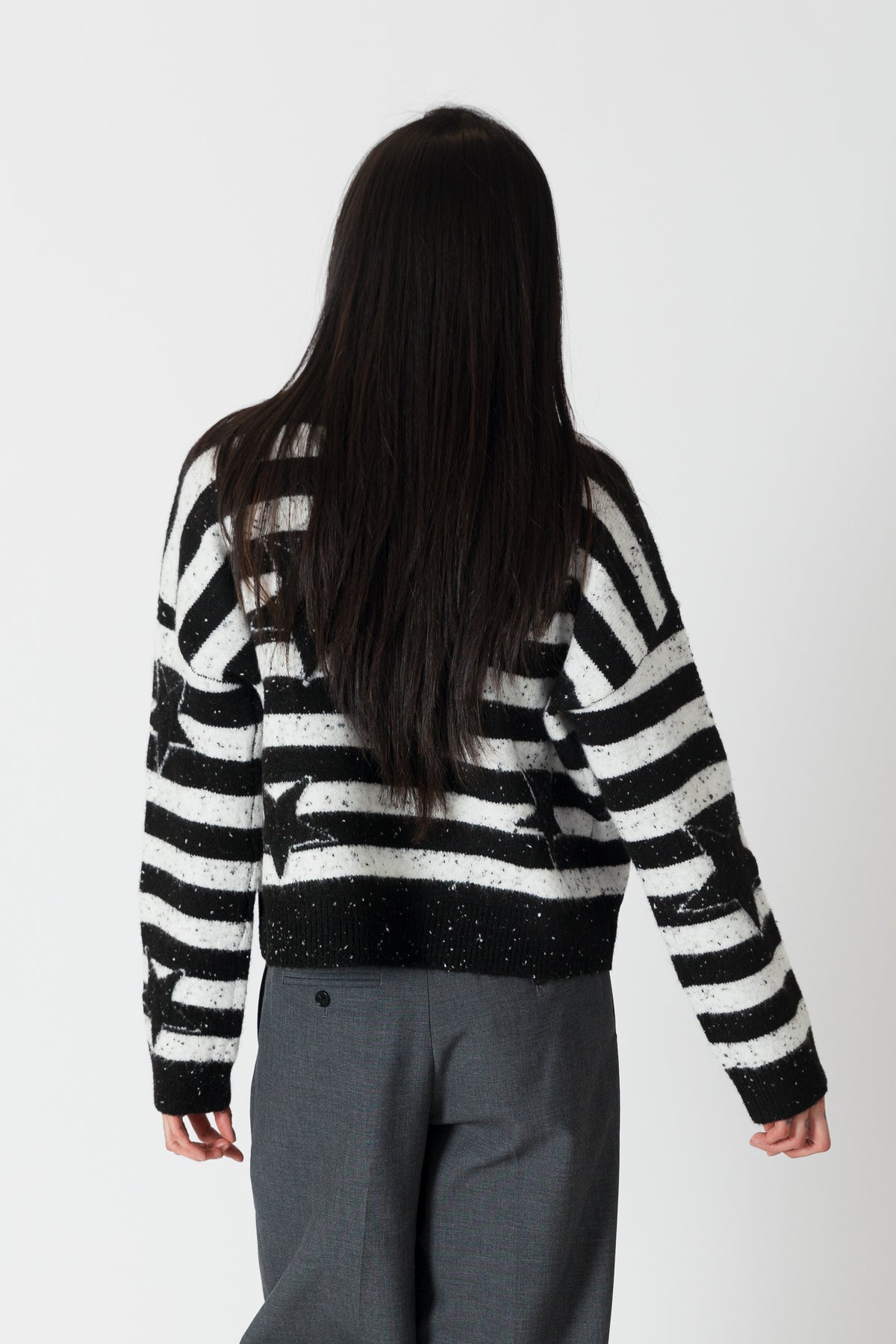 LYLA AND LUX SWEATER WITH STRIPES AND STARS