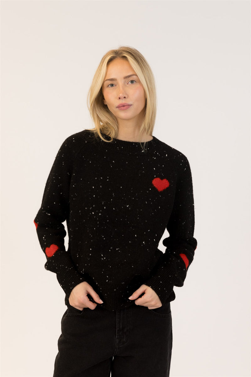 LYLA SWEATER PULLOVER HEARTS SLV
