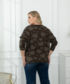 ORANGE ANIMAL HEART PULLOVER BOW