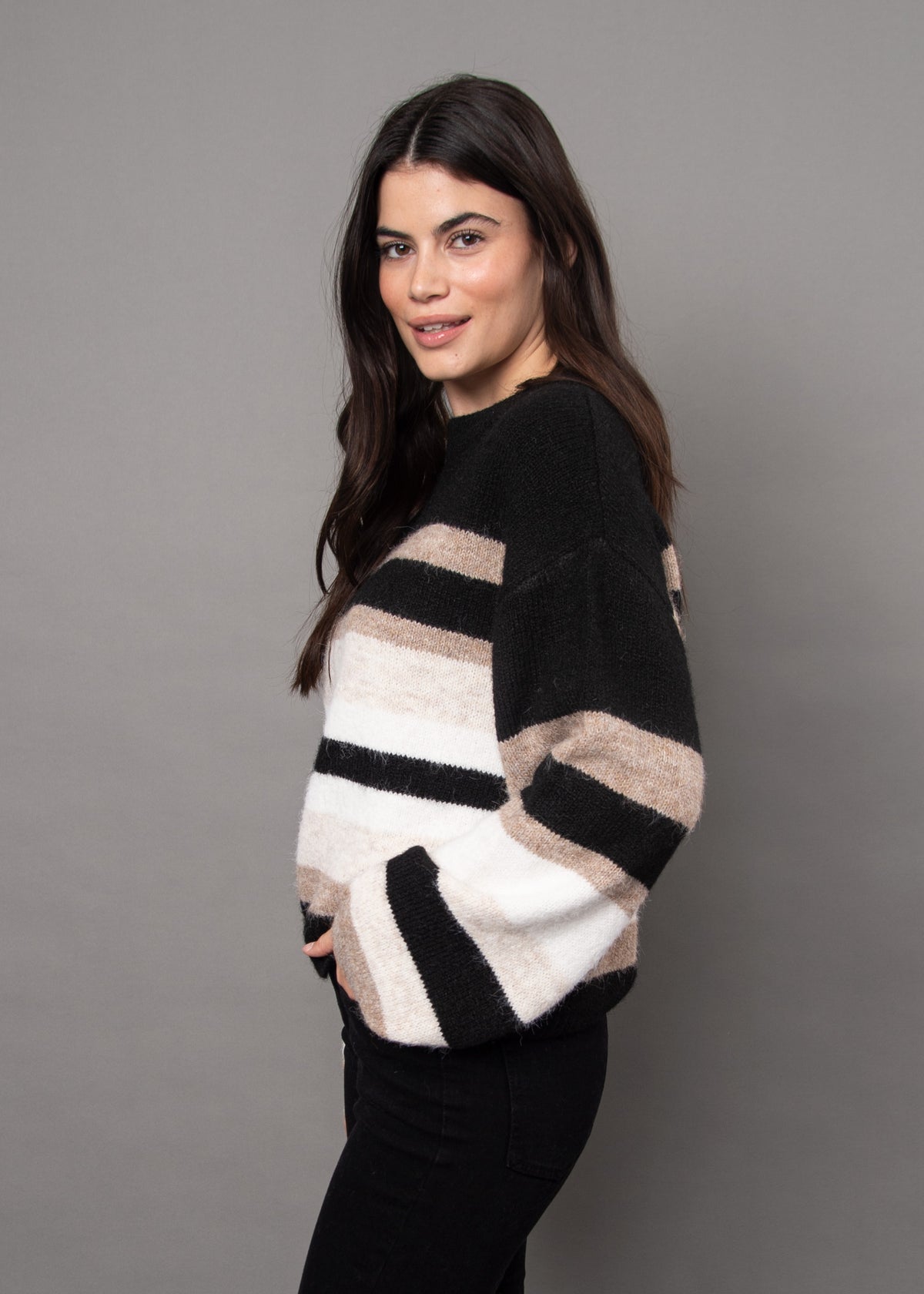 RD FAUSTINA STRIPE SWTR