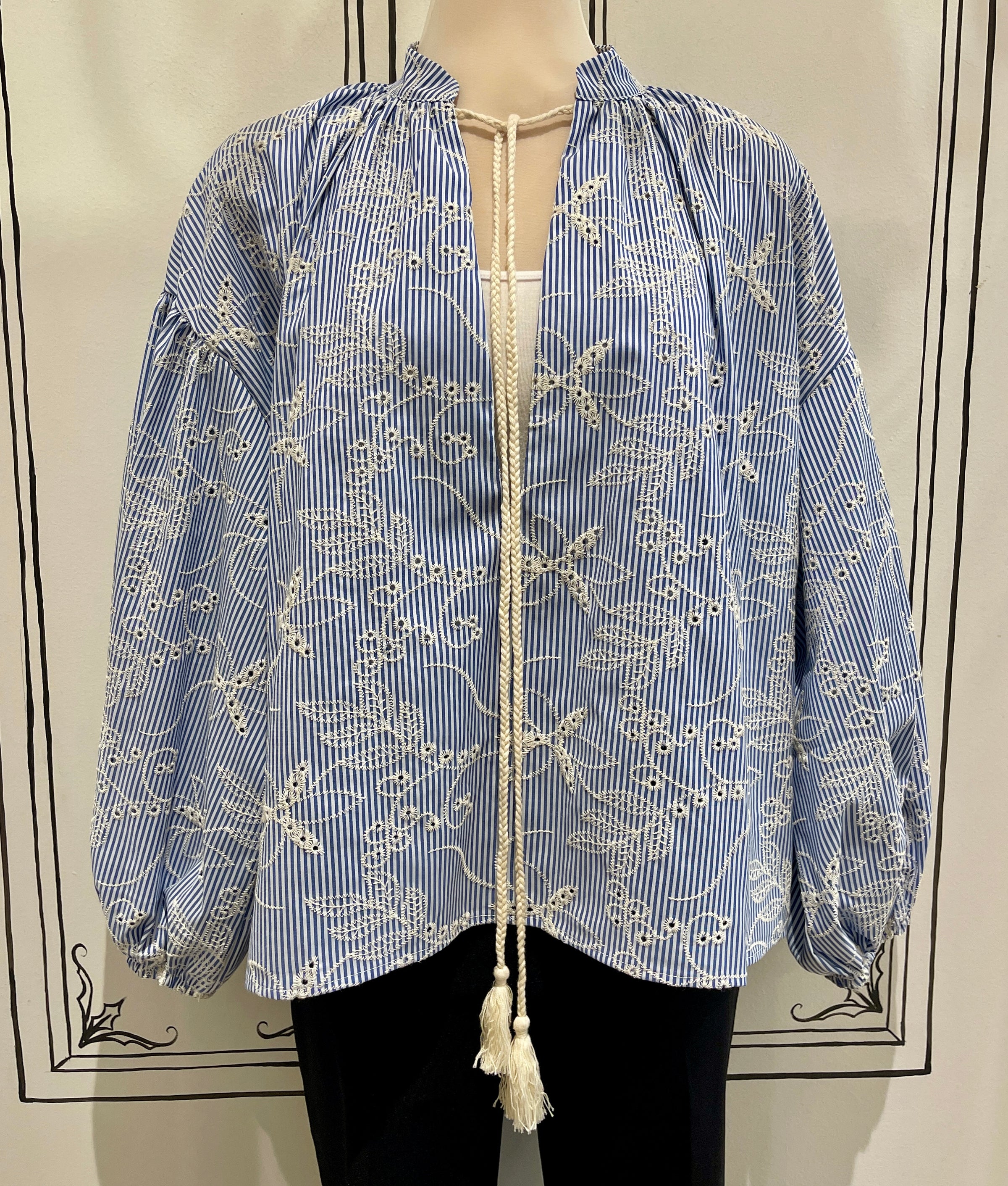DEEP V BOHO BLOUSE