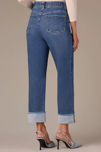 W&W HI-RISE BOYFRIEND W FRAY BLUE
