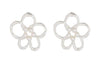 MERX EARR LOOP FLOWER W/PEARL