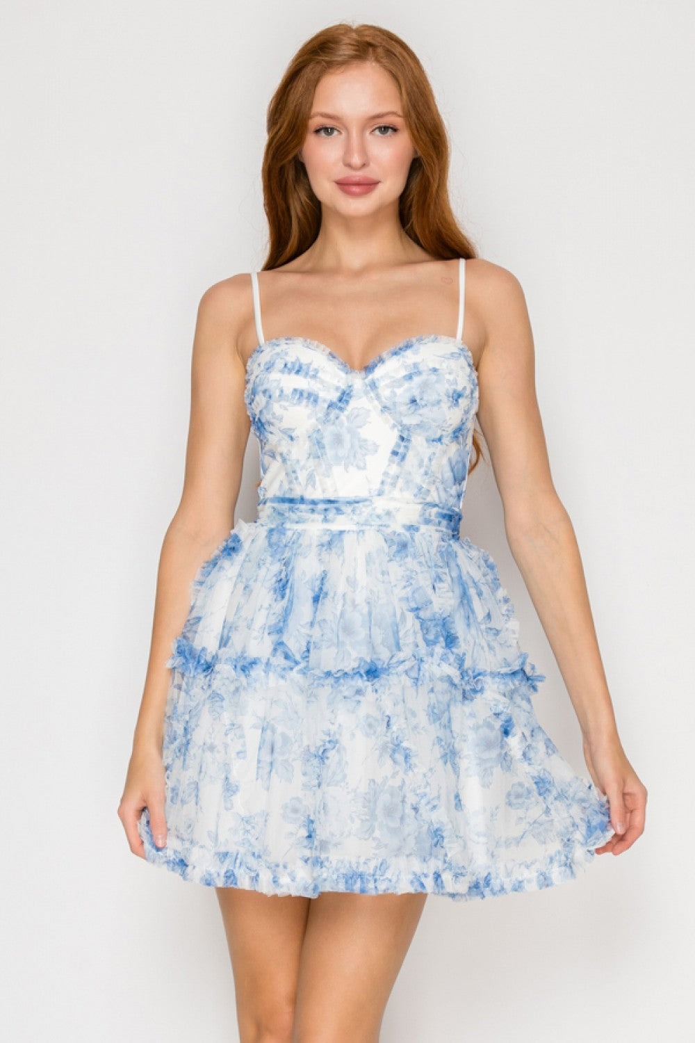 LOVS DRESS TULLE PRNT