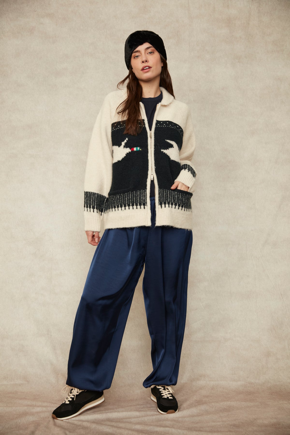 RD SWEATER ZIP UP CARDI MALLARD