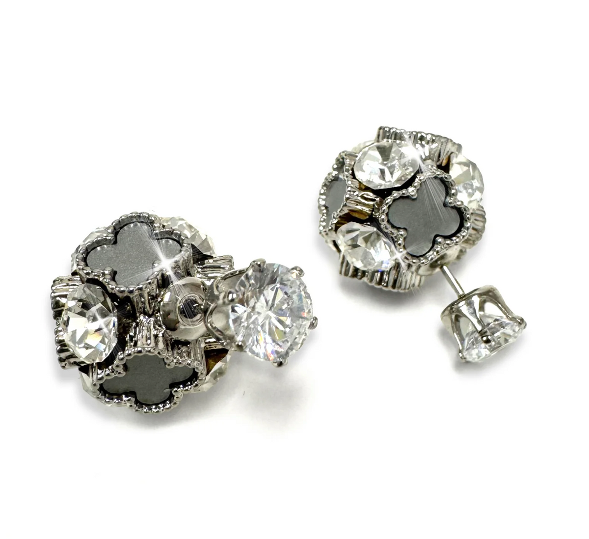 JACQUELINE KENT DOUBLE BUBBLE CLOVER EARRING