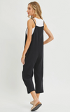 COTTON GAUZE SLEEVLESS JUMPSUIT