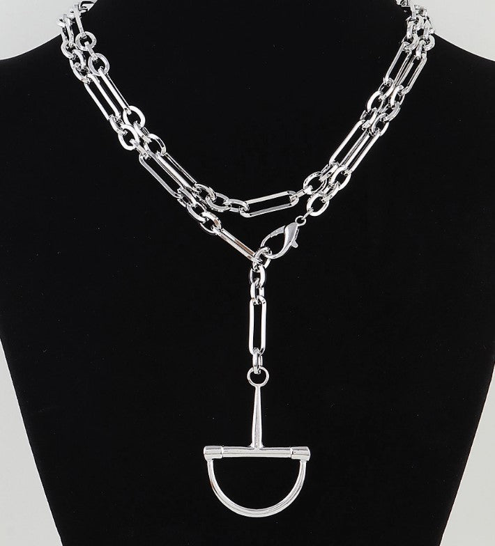 POLISHED LINK CHAIN DROP NECKLACE