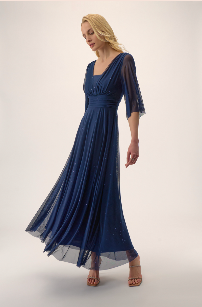 RIBKO DRESS MESH SEQUIN