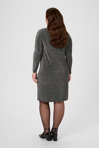 KAFFE CURVE SHIFT GLITTER DRESS
