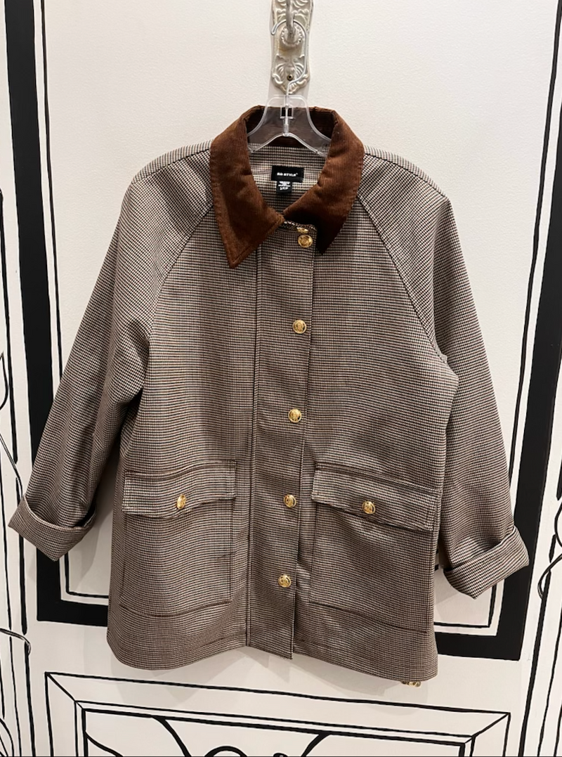 RD BARN JACKET HOUNDSTOOTH