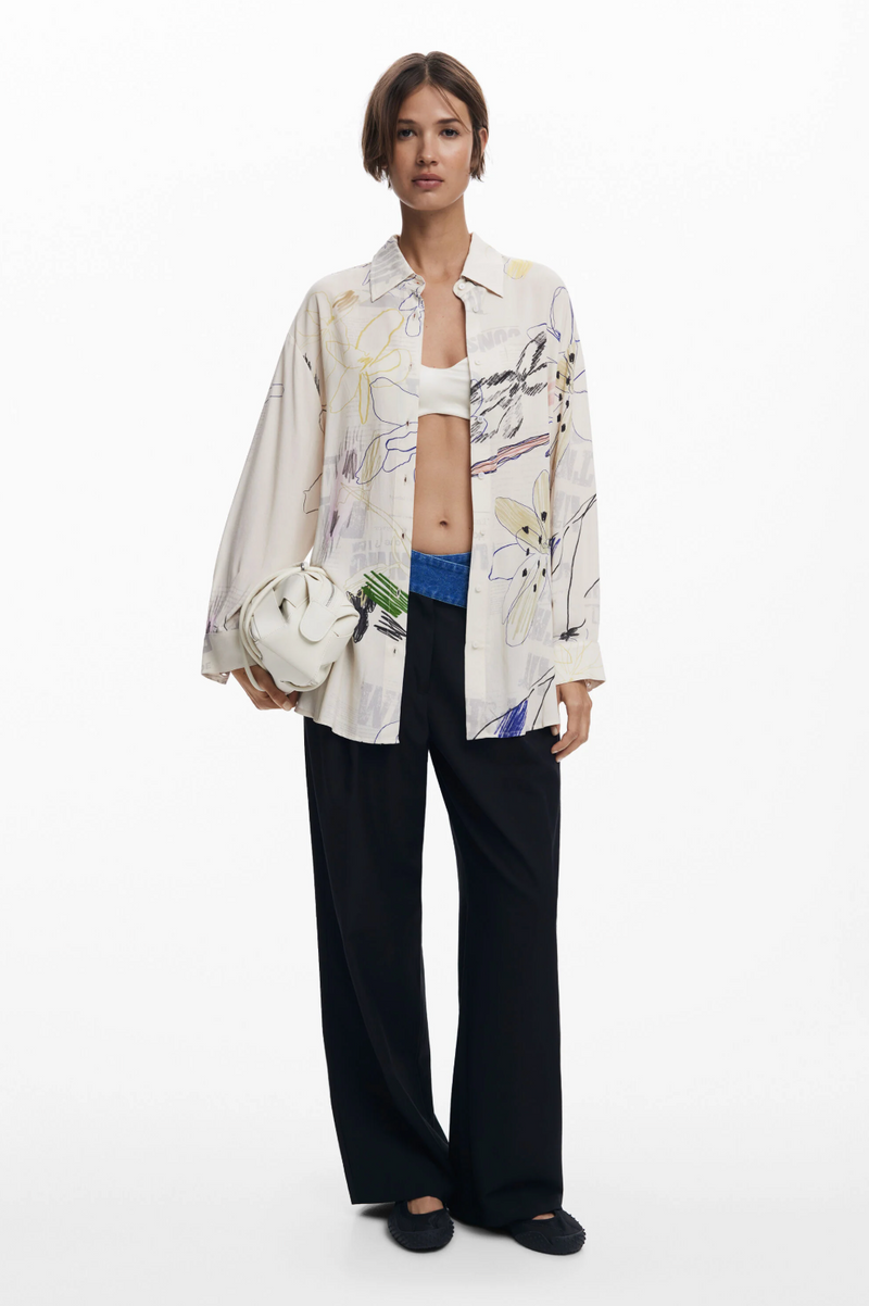 DESIGUAL PRINTED BLOUSE