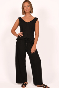 CATHERINE DRAWSTRING WIDE LEG PANT